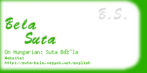 bela suta business card